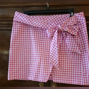 Crown and Ivy Pink Checked Skorts Size 8